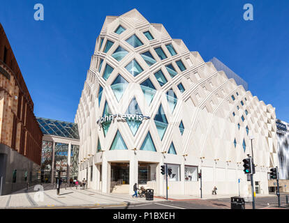 Le centre commercial Victoria leeds yorkshire angleterre leeds yorkshire victorian arcades Fashion designer boutique de John Lewis department store Leeds UK Angleterre Banque D'Images