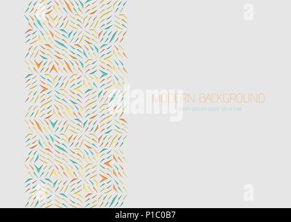 Géométrique Arabesque carte de vœux. Coupe papier coloré shards élément design. Détail d'ornement de Mosaic. Vector illustration Illustration de Vecteur