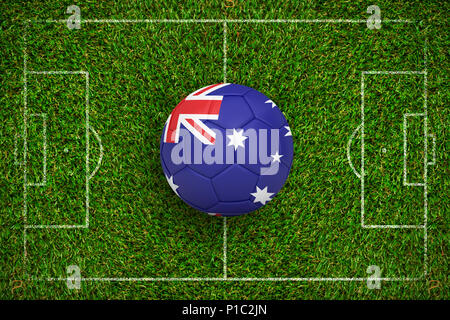 Image composite de couleurs en Australie de football Banque D'Images