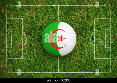 Image composite du football en Algérie couleurs Banque D'Images