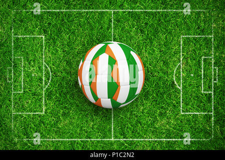 Image composite du football en Côte d'ivoire couleurs Banque D'Images