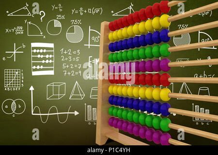 Image composite de l'illustration de toy abacus Banque D'Images