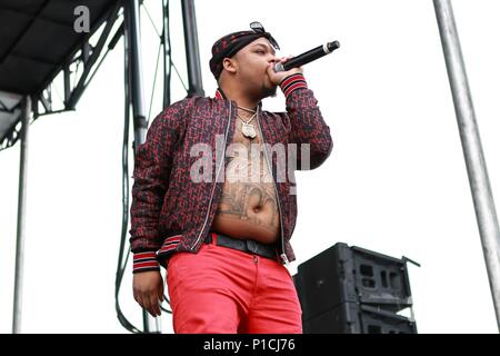 Don Q sur scène pour Hot 97 Summer Jam 2018, Stade MetLife, complexe sportif de Meadowlands, East Rutherford, NJ 10 Juin, 2018. Photo par : Jason Mendez/Everett Collection Banque D'Images