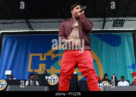 Don Q sur scène pour Hot 97 Summer Jam 2018, Stade MetLife, complexe sportif de Meadowlands, East Rutherford, NJ 10 Juin, 2018. Photo par : Jason Mendez/Everett Collection Banque D'Images