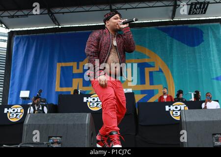 Don Q sur scène pour Hot 97 Summer Jam 2018, Stade MetLife, complexe sportif de Meadowlands, East Rutherford, NJ 10 Juin, 2018. Photo par : Jason Mendez/Everett Collection Banque D'Images