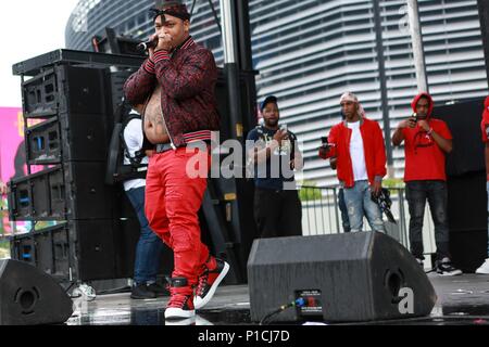 Don Q sur scène pour Hot 97 Summer Jam 2018, Stade MetLife, complexe sportif de Meadowlands, East Rutherford, NJ 10 Juin, 2018. Photo par : Jason Mendez/Everett Collection Banque D'Images