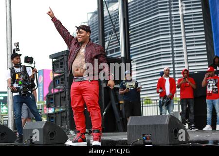 Don Q sur scène pour Hot 97 Summer Jam 2018, Stade MetLife, complexe sportif de Meadowlands, East Rutherford, NJ 10 Juin, 2018. Photo par : Jason Mendez/Everett Collection Banque D'Images