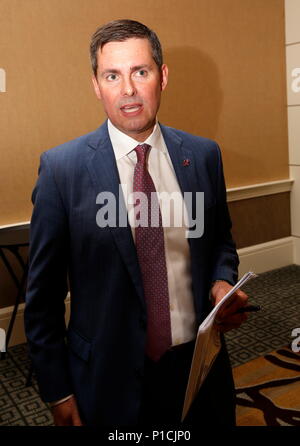 Detroit, Michigan, USA. 7 juin, 2018. DAVE RICKS, président-directeur général d'Eli Lilly & Company au Detroit Economic Club réunion, tenue à l'hôtel Westin Book Cadillac. Crédit : Jeff Kowalsky/ZUMA/Alamy Fil Live News Banque D'Images