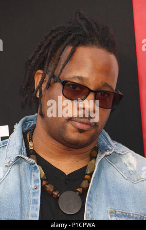 Open Mike Eagle 06/07/2018 "Tag" Premiere tenue au Regency Village Theatre de Westwood, CA Photo : Cronos/Hollywood News Banque D'Images