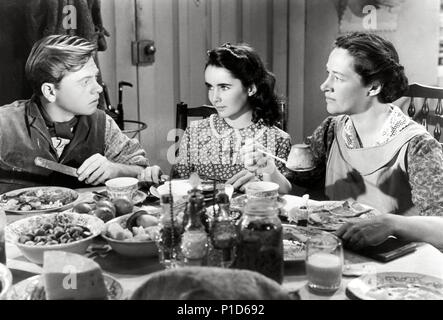 Film Original Title : NATIONAL VELVET. Titre en anglais : NATIONAL VELVET. Directeur de film : CLARENCE BROWN. Année : 1944. Stars : Elizabeth Taylor, Mickey Rooney, ANNE REVERE. Credit : M.G.M / Album Banque D'Images