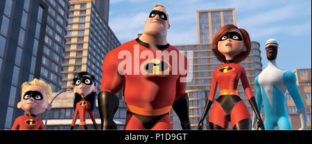 Titre original : les indestructibles. Titre en anglais : les indestructibles. Directeur du film : Brad Bird. Année : 2004. Credit : Pixar Animation Studios/WALT DISNEY PICTURES / Album Banque D'Images