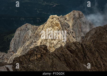 Pic de Corno Piccolo, Gran Sasso et Parc National monti della Laga, Abruzzes, Italie Banque D'Images