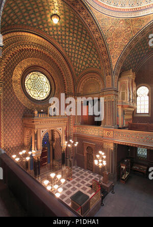 République tchèque, Prague, Josefov, synagogue Espagnole, de l'intérieur, Banque D'Images