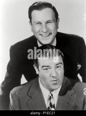 Stars : BUD ABBOTT ET LOU COSTELLO. Banque D'Images