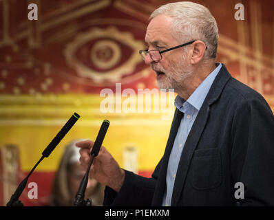 Écrou, Hamilton House, Mabledon Place, London, WC1H 9BD, 1er août 2016. Jeremy Corbyn est officiellement désigné par la Communication Workers Union (CWU Banque D'Images