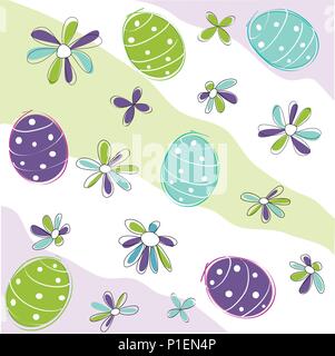 Floral background, Pâques Illustration de Vecteur