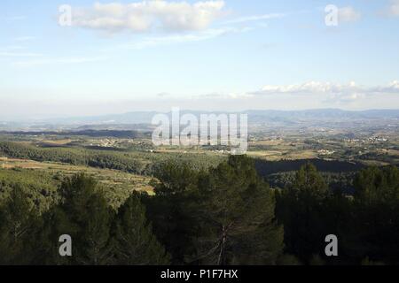 Espagne - Catalogne - Alt Penedés (district) - Barcelone. Font Rubí ; mirador del Penedés. Banque D'Images