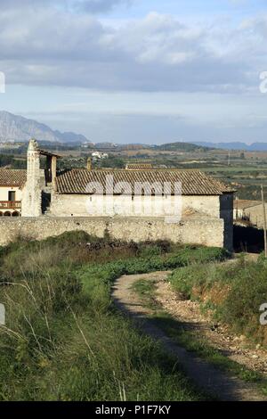 Espagne - Catalogne - Alt Penedés (district) - Barcelone. Torreramona ; Eglise de Sant Joan Sesrovires. Banque D'Images