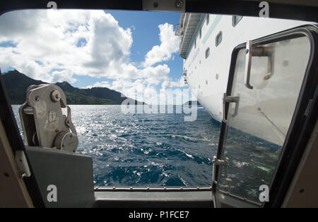 PAUL GAUGUIN croisière à l'île de Huahine Banque D'Images