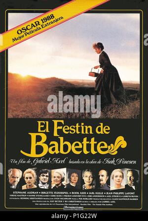 Titre original : BABETTES GAESTEBUD. Titre en anglais : Le festin de BABETTE. Directeur de film : GABRIEL AXEL. Année : 1987. Credit : FILM PANORAMIQUE/DET DANSKE FILMINSTITUT / Album Banque D'Images