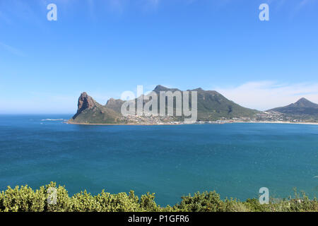 Avis de Hout Bay à partir de Chapman's Peak Banque D'Images