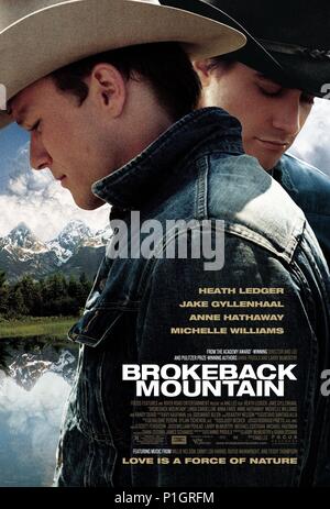 Titre original : Brokeback Mountain. Titre en anglais : Brokeback Mountain. Directeur de film : ANG LEE. Année : 2005. Credit : Universal Studios / Album Banque D'Images