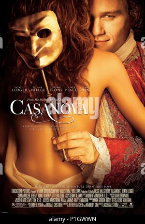 Titre original : CASANOVA. Titre en anglais : CASANOVA. Film Réalisateur : Lasse Hallstrom. Année : 2005. Stars : Giacomo Casanova. Credit : Touchstone Pictures / Album Banque D'Images