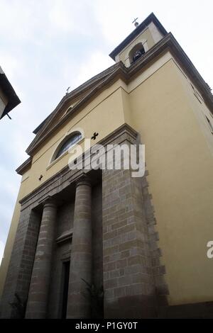 Espagne - Ribera Estellesa (district) - NAVARRA. Peralta, Iglesia parroquial (nueva ) de San Juan Evangelista. Banque D'Images