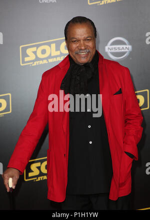 Première mondiale de Disney Pictures et Lucasfilm's 'Solo : Une histoire de la guerre des étoiles' - Arrivées avec : Billy Dee Williams Où : Hollywood, California, United States Quand : 10 mai 2018 Credit : FayesVision/WENN.com Banque D'Images