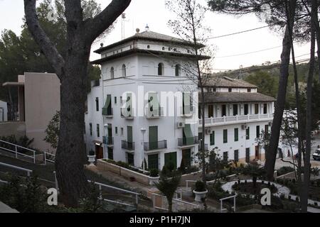 Espagne - région autonome de Valence - Valle de Ayora (district) - Valence. Balneario Hervideros de Cofrentes ;. Banque D'Images