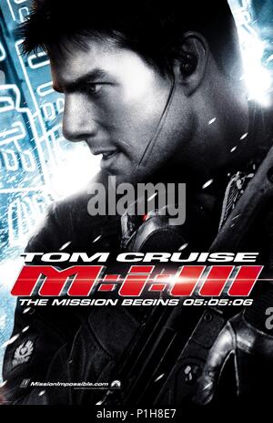 Titre original : Mission : Impossible III. Titre en anglais : Mission : Impossible III. Directeur : J.J. Abrams Film. Année : 2006. Credit : PARAMOUNT PICTURES / Album Banque D'Images