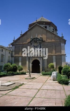 Lucena, Iglesia de San Agustín, fachada, Plaza. Banque D'Images