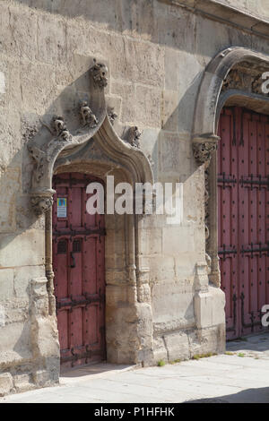 Porte d'entrée. Musée de Cluny - Musée national du Moyen Âge est un musée à Paris, France. Banque D'Images