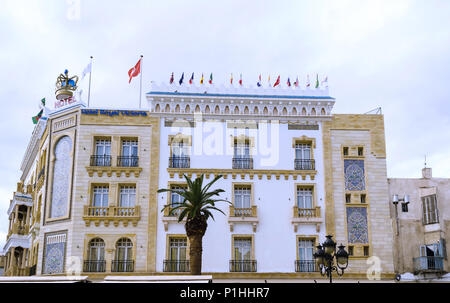 Tunisie, Tunis. 17 septembre, 2016. Hôtel Royal Victoria dans le centre de la capitale. L'hôtel est situé dans l'ancienne ambassade britannique. Banque D'Images