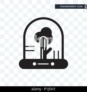 Icône vecteur arbre isolé sur fond transparent, logo arbre concept Illustration de Vecteur