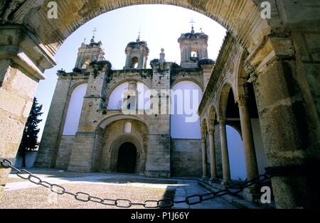 Convento de San Francisco / monastère ; façade de l'église et de la cour. Banque D'Images