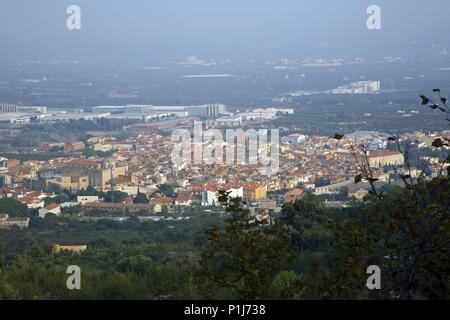 Espagne - Catalogne - Baix Camp (district) - Tarragone. La Selva del Camp ; vista desde la Ermita de Sant Pere. Banque D'Images