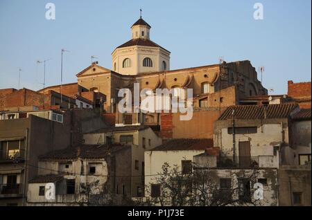 Espagne - Catalogne - Baix Camp (district) - Tarragone. Mont-roig del Camp, poble j'Esglesia Nova / pueblo e Iglesia Nueva (Ruta de Miró). Banque D'Images