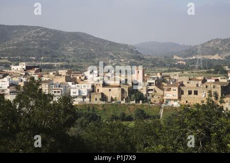 Espagne - Catalogne - Baix Ebre (district) - Tarragone. El Perelló ; vista del pueblo. Banque D'Images