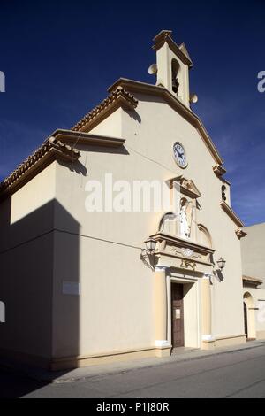 Espagne - Catalogne - Baix Ebre (district) - Tarragone. L' Ametlla de Mar ; Esglesia / Iglesia. Banque D'Images