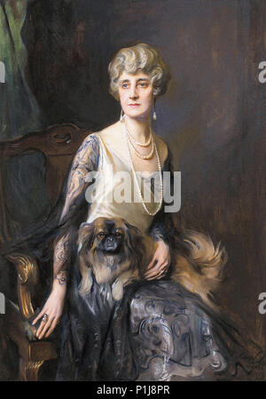 László FüLöp Elek - Portrait de Mme Frederick L. Pratt née Mlle Jeannie Williams Banque D'Images