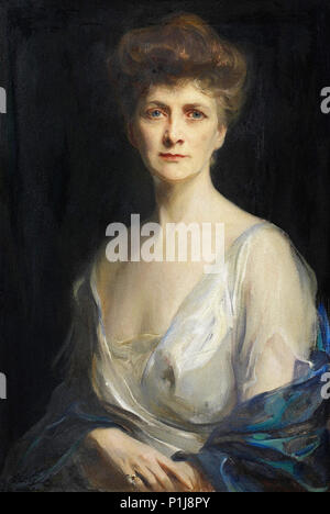 László FüLöp Elek - Portrait de Mme John W. Davis née Ellen G. Bassel Banque D'Images