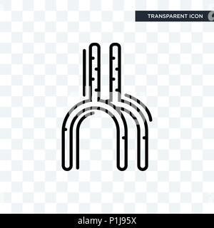 L'artère de l'icône vecteur isolé sur fond transparent, les concept logo de l'artère Illustration de Vecteur