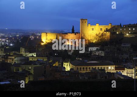 Espagne - Catalogne - Baix Ebre (district) - Tarragone. Tortosa ; vista un ciudad y Castell / Castillo de la Suda. Banque D'Images