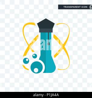 Icône vecteur scientifique isolé sur fond transparent, science logo concept Illustration de Vecteur