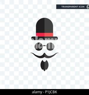 Mister vector icon isolé sur fond transparent, mister concept logo Illustration de Vecteur
