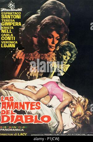 Titre original : LAS AMANTES DEL DIABLO. Titre en anglais : LA NUIT DES démons. Directeur de film : JOSE MARIA ELORRIETA. Année : 1971. Credit : PRODIMEX FILM / Album Banque D'Images