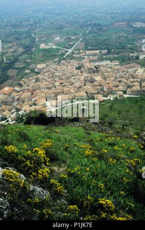 Poza de la Sal, ville et paysage. Banque D'Images