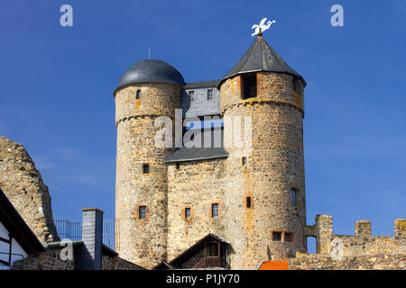 'République fédérale d'Allemagne, Hesse, Greifenstein, Bell World, Burg Greifenstein, (PR) au moment de la publication : ''Le Château de Greifenstein Bell World''' Banque D'Images