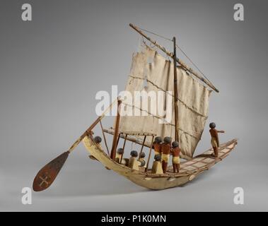 Modèle de bateau, Moyen Empire, c1975- 1640 BC. Artiste : Inconnu. Banque D'Images